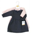 thumbnail image 2 of Hudson Baby Toddler Girl Cotton Dresses, Metallic Navy Pink, 12-18 Months, 2 of 4
