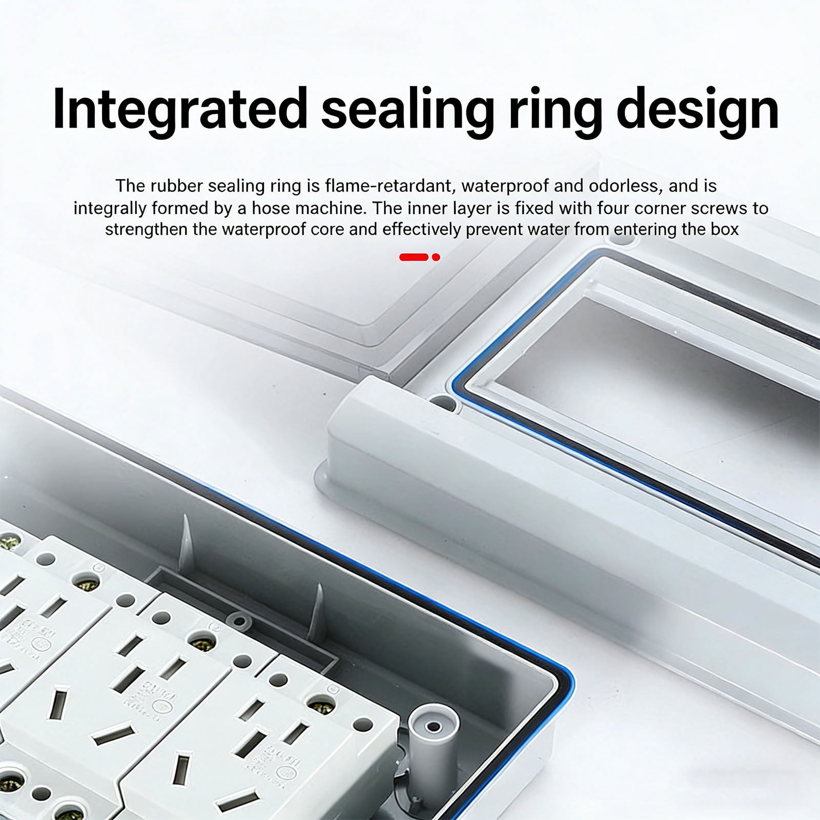 Water Resistant Mountable Electrical Panel Enclosure With 2 Position Current Interrupter For Indoor Outdoor Application