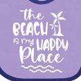 thumbnail image 4 of Inktastic Spring Break the Beach is My Happy Place Boys or Girls Baby Bib, 4 of 4