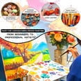 thumbnail image 6 of Turquoise Acrylic Paint - Bulky-Size - 17 oz/500 ml Acrylic Paints Professional Artists Painting for Canvas Fabric Rock Easter Egg Wood Ceramic Glass Art Craft Painting (Turquoise, 17 Fl Oz), 6 of 8