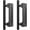 Round, variant on XIMEI 2-Pack 12" Barn Door Handles, Sliding Barn Door Pull Handle, No Gap Flat Plate Design, Heavy Duty Square, Easy Install, Matt Black (685-2)