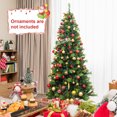 thumbnail image 3 of Costway 7FT Pre-Lit Artificial Christmas Tree 9 Lighting Modes with 400 LED Lights & Timer, 3 of 10