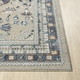 thumbnail image 5 of Ox Bay Wesley 5'3" x 7', Blue/Taupe Traditional Washable Indoor Area Rug by Evette Rios, 5 of 8