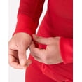 thumbnail image 6 of Hanes Men's Long-Sleeve Thermal Shirt, Reversible, Crewneck Burgundy XL, 6 of 8