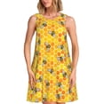 thumbnail image 1 of Disketp Honeycombs para Vestido sin Mangas para Mujeres, Vestidos de Verano para Mujeres, Casual y Holgado para la Playa, 1 of 7