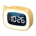 thumbnail image 4 of Rosa resealarmklocka, bärbar LCD-digitalklocka med temperatur, 12/24H, snooze-funktion, bakgrundsbelysning och batteridriven för resor, sovrum, 4 of 5