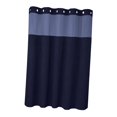 thumbnail image 1 of Cortina de ducha resistente y multifuncional, accesorio de baño para hotel, poliéster. Azul marino, 1 of 9