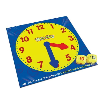 Learning Resources Time Activity Mat, 54 Inches, Ages 5 and Up