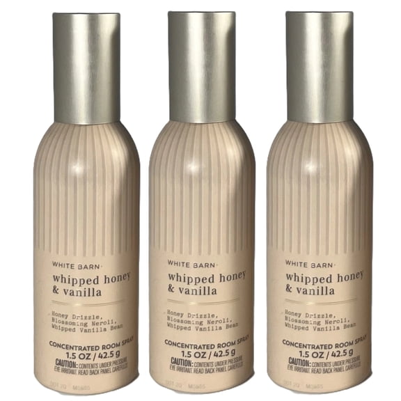 Whipped Honey and Vanilla Concentrated Room Spray by Bath and Body Works - Pack of 3