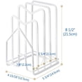 thumbnail image 2 of Triani Kitchen Pantry Organizer Rack for Dinnerware, Bakeware, Cookware, Pan Lids,Cutting Boards(White), 2 of 6