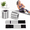 Grey, variant on Jet-black Adjustable Silicone Ankle Weights Set of 2 1lb Each for Yoga Gym Cardio Strength