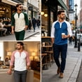 thumbnail image 6 of Evdexr Men's Henley Shirts 2026 Raglan Long Sleeve Tees Fall Athletic Sport Loose Fit Shirt Buttons Breathable Lightweight Casual T Shirts 2XL, 6 of 6