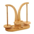 thumbnail image 2 of Rongfmy Yarn Holder Knitting Tools Practical Wooden Vertical Desktop Yarn Ball Stand Bamboo Color, 2 of 9