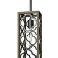 thumbnail image 4 of Hunter - Gablecrest 1-light French Oak, Mini Pendant Light, Dimmable, Transitional Style, Rectangle Shaped, for Bedrooms, Dining, Living Rooms - 19390, 4 of 8