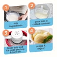 thumbnail image 5 of Nostalgia 4-Quart Ice Cream Machine, Electric Ice Cream Maker with Transparent Lid, Red, 5 of 9