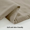 thumbnail image 6 of Hitime Ultra Soft Beige King Size Comforter Set 3 Pieces Gentle Down Alternative Bedding 1 Lightweight Comforter and 2 Pillowcases, 6 of 9