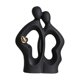 thumbnail image 3 of Figura de pareja, artesanía artística, figura abstracta romántica, escultura, adorno de escritorio Negro, 3 of 9