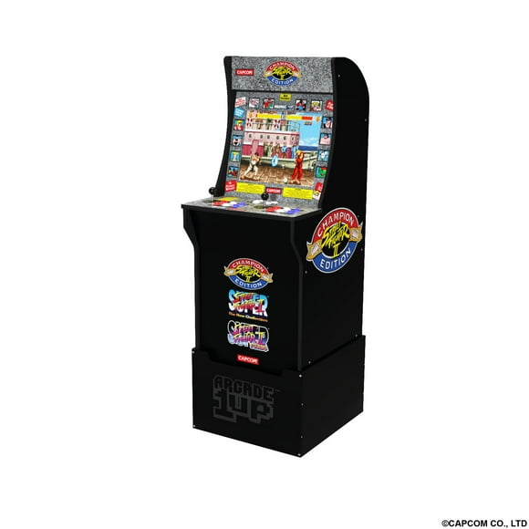 Arcade1UP Street Fighter II Championship Edition Arcade With Riser