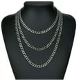 thumbnail image 6 of Men Women Gold Silver Stainless Steel 2/3/5/7mm Cuban Curb Chain Necklace 16-36", 6 of 9