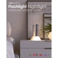 thumbnail image 2 of DesignNest Flashlight Nightlight LED Dimmable Night Lights, Gray, 2 of 11
