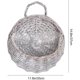 thumbnail image 1 of Conjunto de 2 cestas colgantes de mimbre para flores decoración de pared gris 11 Feliz Sencillez, 1 of 4