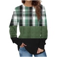 thumbnail image 2 of Jienlioq Hauts de Sport pour Femmes Mode Décontractée Manches Longues Col Rond Sweat Imprimé Blouse, 2 of 5