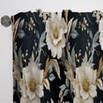 thumbnail image 3 of Designart "Victorian Motifs with a Contemporary Twist II" Floral Room Darkening Curtain Panel, 3 of 6