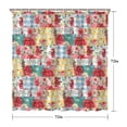 thumbnail image 5 of Pioneer Flower Floral Print Pattern Shower Curtain 72"x72" ,Bathroom Decorative Shower Curtains Set with 12 Hooks,Modern Waterproof Washable Shower Curtain, 5 of 6