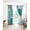 Teal, variant on Burnt Orange Grey Blackout Curtains 39 Inches Long for Bedroom, Abstract Modern Oil Painted Geometric Thermal Insulated Room Darkening Black Out Window Curtain Panels Grommet Drapes for Living Room