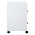 thumbnail image 4 of OSP Home Furnishings 2-Drawer Mobile Locking Metal File Cabinet, White, 4 of 10