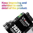 thumbnail image 3 of Cartucho de tinta Uniwork 202XL de repuesto para Epson 202 202XL, 3 of 5