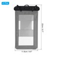 thumbnail image 2 of Uxcell Universal Waterproof Phone Pouch Bag Clear Underwater Cellphone Dry Bag Black 2 Pack, 2 of 6