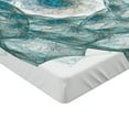 thumbnail image 2 of Ambesonne Teal Fitted Sheet, Exquisite Flower Shaped, Full Size, Teal, 2 of 3