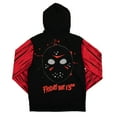 thumbnail image 6 of Friday the 13th Double-Sided Adult Red And Black Hoodie, 6 of 7
