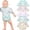 Green Cactus-5 Pack, variant on Lictin Long Sleeve Bibs,5 Pcs Waterproof Smock Baby Bibs for Toddler Boys Girls, 0-24 Months Neutral Baby Smock for Eating, Easy to Clean