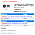 thumbnail image 2 of Fuel Injector Seal Kit - Compatible with 1990 - 1994 Nissan D21 2.4L 4-Cylinder 1991 1992 1993, 2 of 2