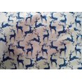 thumbnail image 5 of oneOone Cotton Silk Medium Blue Fabric Christmas Reindeer Lumberjack Sewing Fabric By The Yard Printed Diy Clothing Sewing Supplies 42 Inch Wide, 5 of 6