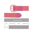 thumbnail image 4 of INSPIRE CHIC Womens Woven Wide Stretch Belts, Straw Rattan Plastic Buckle Elastic Belt Waistband for Dress 41.3x2.0"(LxW) Hot Pink, 4 of 6
