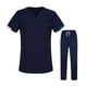 thumbnail image 4 of Conjunto de ropa quirúrgica para hombres y mujeres, ropa de trabajo de esteticista, camiseta y pantalones quirúrgicos de manga corta lavables a máquin, 4 of 8