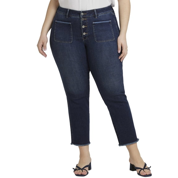 NYDJ womens Plus Marilyn Lotus Gardens Straight Leg Jean, 16W
