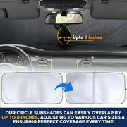 EcoNour Sunshade Car Windshield Sun Shade 240T UV Protection Foldable 59 x 29 inches