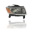 thumbnail image 3 of Headlight Assembly - Compatible/Replacement for '14-16 Jeep Grand Cherokee - Standard-Type Halogen Chrome - Pair, Left Driver + Right Passenger Set - 68110996AF, 68110997AF - CAPA, 3 of 4