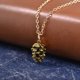 thumbnail image 4 of HomeKingdee European Fashion Nut Specimen Ladies Alloy Necklace - Unique Botanical Pendant Design for Women and Girls, Suitable for Various Occasions, 4 of 5