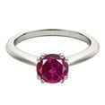 thumbnail image 2 of AoneJewelry 1.00 Carat Created Round Ruby/ Gemstone Ring In 10K White, Yellow & Rose Gold, 2 of 6