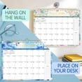 thumbnail image 3 of Deli 18 Months Wall Calendar 2026, 11" x 8.5", Thick Paper with Julian Dates and Block, Monthly Planner for Office Home Planning & Organizing, Color Design, 3 of 8