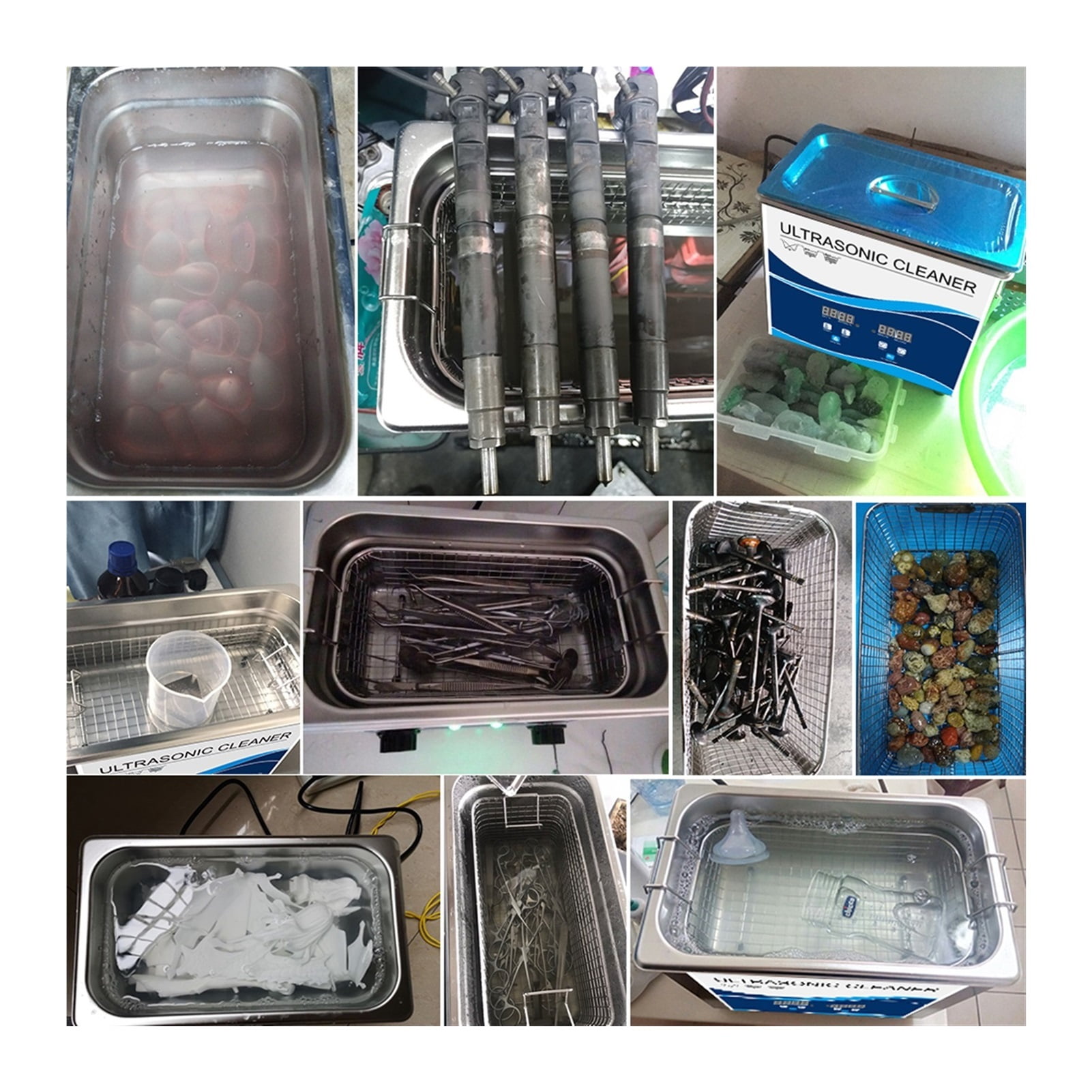Power Adjustable Digital Ultrasonic Cleaner 6L 6.5L With Heating For Main Board Laboratory Medical Tools ,Strong Cleaning