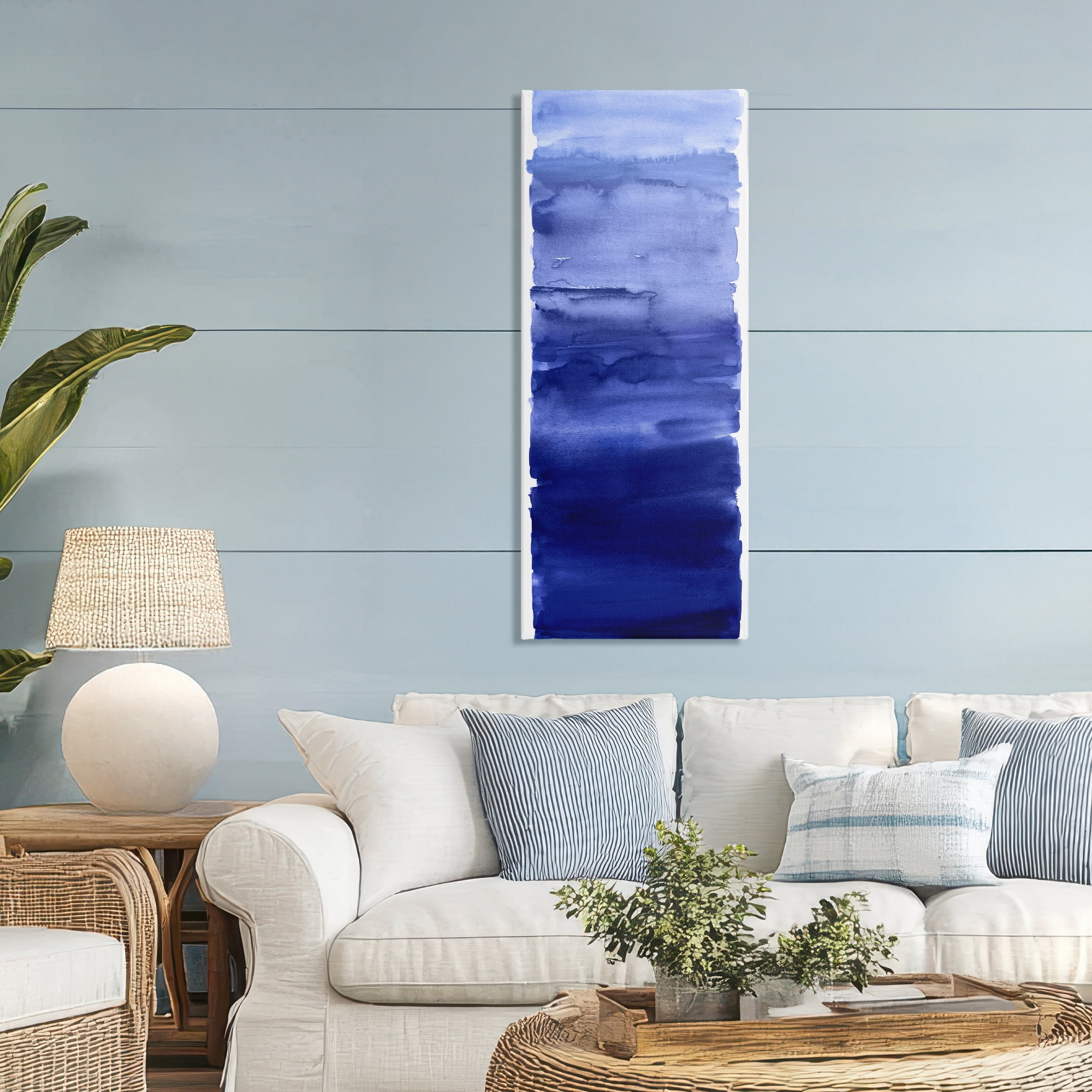 Stupell Industries Indigo Blend Gradient Canvas Wall Art, design by Allie Corbin
