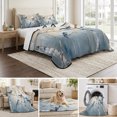 thumbnail image 6 of King Quilt Set 96''x106'', Tree Birds Lightweight Bedspread Coverlet Set with 2 Pillow Shams, Spring Forest Oil Painting Modern Animal Breathable All Season Quilt Bedding for Bedroom/Guest Room, 6 of 9