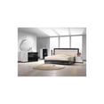 thumbnail image 3 of Best Master Furniture Modern White and Black Platfrom Bed With LED Light, Cal King, 3 of 4