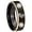 Black And Gold Step Edge, variant on Marine Chief Master Sergeant Dome Brushed Blue Tungsten Ring 10MM